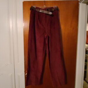 Norton McNaughton Burgudy Corduroy Pants Size 10